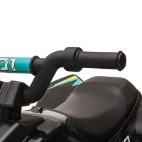 Aosom 6V Kids ATV 4-Wheeler Ride on Car, Electric Motorized Quad Battery Powered Vehicle with Forward/Reverse Switch for 18-36 Months Old Toddlers, Black(m-10)