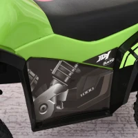 Aosom NO Power Kids Ride On Push Car, w/ Music, Lights for 1.5-3, Green(m-11)