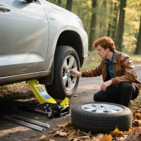 HOMCOM 3 Ton Hydraulic Low Profile Trolley Service Floor Jack Heavy Duty Car Jack with Dual Piston Pump, 3"-19.6" Lifting Range(m-8)