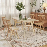 HOMCOM Area Rug 8x10, Machine Washable Rug, Non-Slip Classical Floral Print Floor Carpet for Living Room, Bedroom, Mixed-Brown(m-9)