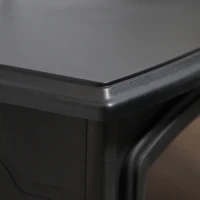 HOMCOM Electric Fireplace Heater, Freestanding Fireplace Stove with Realistic Flame Effect, Overheat Safety Protection, 750W/1500W, Black(m-7)