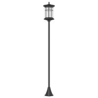 Outsunny 72" Solar Post Light, Cool White LED Outdoor Lamp, Waterproof IP44 for Patio, Garden, Backyard, Pathway(m-11)