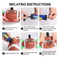 Dog Soccer Ball with Durable Water-Resistant Design, Interactive Tug-of-War Toy for Small and Medium Dogs, 8" L x 5" W x 5" H, Brown(m-6)