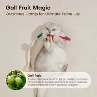 3-Pack Cat Chew Toys with Refillable Natural Catnip, Safe Teeth Cleaning, Interactive Play for All Breeds, 0.5" L x 0.5" W x 19.5" H, Multicolor(m-4)