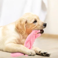 5-Pack Interactive and Durable Dog Squeak Toys for All Breed Sizes, No Stuffing Plush Crinkle Chew Toys, 16" L x 13" W x 1" H, Multicolor(m-1)