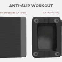 Soozier Adjustable Exercise Step Platform, 3-Level with Risers 4", 6", 8" Aerobic Stepper, 550lbs Weight Capacity, Grey(m-5)