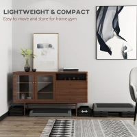 Soozier Adjustable Exercise Step Platform, 3-Level with Risers 4", 6", 8" Aerobic Stepper, 550lbs Weight Capacity, Grey(m-6)