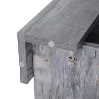 HOMCOM Modern Coffee Table with Storage Shelf, Square  Cocktail Table, Center Table for Living Room, Grey(m-11)