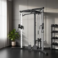 Soozier Multifunctional Home Gym Machine with Pull Up Bar, 15-Position Adjustable Strength Training Workout Station(m-8)