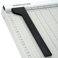 HOMCOM 12-Inch Professional Paper Trimmer Metal Base Guillotine Cutter Plate 12 Sheet Capacity Portable(m-10)