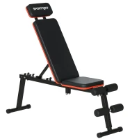 Soozier Adjustable Weight Bench, Foldable Workout Bench with Extended Head Protection, Flat or Incline(m-11)