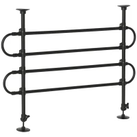 PawHut Adjustable Pet Car Barrier for SUVs, Vehicles, Vans, Back Seat Dog Fence Guard for Safety Car Travel, Black(m-10)