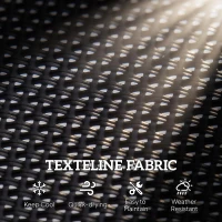 Outsunny Patio Double Glider Bench Swing Chair Rocker Heavy-Duty Loveseat Outdoor Garden Rocking Bench Steel Frame Sling Fabric Seat Black(m-6)