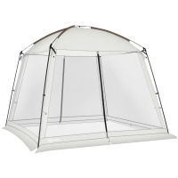 Outsunny 10' x 10' Screen House Room, UV50+ Screen Tent with 2 Doors and Carry Bag, Easy Setup, for Patios Outdoor Camping Activities