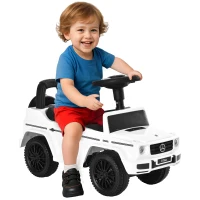 Aosom Compatible Baby Toddler Push Car Foot-to-Floor Ride-On Wheel Mercedes-Benz G350 Licensed White(m-2)