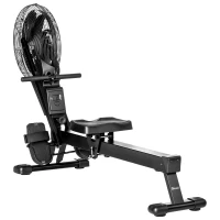 Soozier Air Rowing Machine, Foldable Rower with LCD Digital Monitor & Steel Frame for Home Gym Use(m-1)