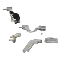 PawHut 5PCs Cat Wall Shelves with Steps, Perches, Ladders, Platforms, Gray(m-11)