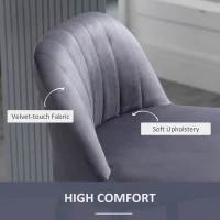 HOMCOM Adjustable Bar Stools Set of 2, Grey(m-7)