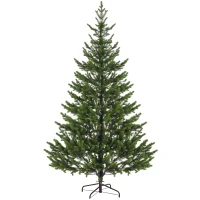 HOMCOM 7ft Artificial Sparse Christmas Tree with Steel Stand and 2901 Tips for Home Office Holiday(m-11)