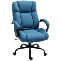 Vinsetto Executive Office Chair with Wide Seat, Computer Desk Chair with Adjustable Height, Swivel Wheels, Blue(m-11)