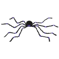 HOMCOM 3.25" Halloween Prop Light-up Oversized Spider, Outdoor Halloween Decoration with Light Up Bendable Legs(m-11)
