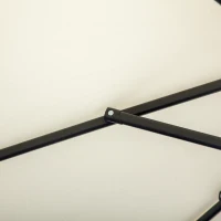 Outsunny Φ10' Deluxe Cantilever Umbrella Outdoor Market Parasol Banana Hanging Offset Sunshade Crank Cross Base Beige(m-11)