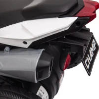 Qaba Kids Electric Motorcycle Ride-On Toy, with 3 Wheels, Music, Horn, Lights, Red(m-10)