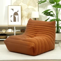 HOMCOM Bean Bag Chair for Adults, Giant Fireside Chair, Bean Bag Sofa with High Density Foam for Living Room, Brown(m-11)