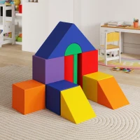 Soozier 11-Piece Kids Crawl and Climb Activity Play Set for Climbing, Crawling, Sliding, Assorted(m-9)
