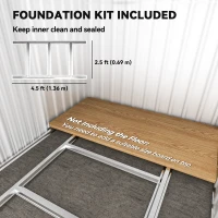 Outsunny 5ft x 4ft Garden Metal Storage Shed, Tool Storage Shed with Top Vents, Sliding Door, Sloped Roof and Foundation Kit for Garden, Patio, Lawn, Dark Grey(m-5)