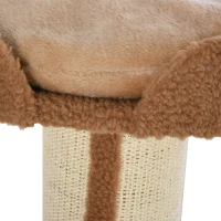 PawHut Cat Tree Kitty Tower with Sisal Mat Scratching Post, Cat Bed, Cushion, Perch, 18" x 18" x 36", Brown(m-10)