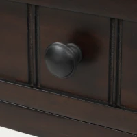 Narrow Console Table with 3 Storage Drawers, Bottom Shelf, Slim Sofa Table for Entryway, Living Room, 24" L x 13" W x 31" H, Dark Brown(m-11)