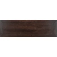 Classic Retro Console Table with 3 Drawers, Open Shelf, Pine Wood Frame, Perfect for Entryway, Living Room, 50" L x 15" W x 30" H, Dark Brown(m-11)