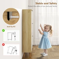 HOMCOM Narrow Shoe Cabinet, High Gloss Shoe Storage Cabinet with 3 Flip Drawers and Adjustable Shelves, Holds 24 Pairs, White(m-7)