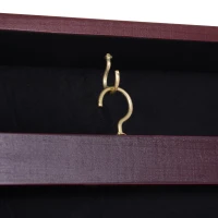 HOMCOM Jersey Display Frame Case, Acrylic Sports Shirt Shadow Box for Basketball Football Baseball, 26" x 35", Brown(m-7)