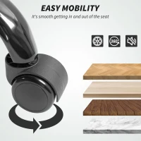 HOMCOM Ergonomic Desk Chair Computer Office Chair with Footrest, Adjustable Backrest, Lumbar Support and Headrest, Black(m-9)