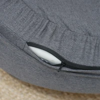 PawHut Pet Sofa Bed for Large Dogs with Removable Cushion, Washable Cover, Anti-slip Foot Pads, Grey(m-10)