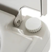 kleankin Outdoor Portable Travel Toilet Detachable Flushable Tank Easy to Use 3 Way Pistol for Camping Hiking Boating Roadtripping 5.3 Gallon (20L)(m-13)