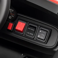 Qaba Kids Electric Ride on Police Car with Remote Control, Sirens, Flashing Lights, Music, Horn, Shock Absorbers, White(m-10)