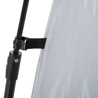 Outsunny Outdoor Portable Pop Up Shower Tent Changing Tent Privacy Enclosure with 2 Rooms, Shower Bag, Floor for Camping, Blue(m-11)