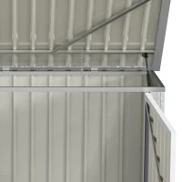 Outsunny 6x3 ft Garbage Can Shed, Horizontal Garbage Can Organizer with Double Door and Lid Rubbish Cover, for 2 Trash Cans, Green(m-12)