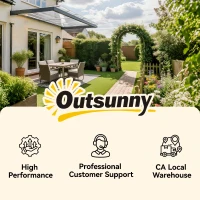 Outsunny Awning Door Canopy, 119.3" x 37.8", Polycarbonate Front Door Outdoor Patio Cover for UV Protection, Clear(m-10)