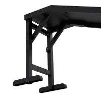 PawHut Pet Ramp Bed Steps for Dogs Cats Non-slip Carpet Top Platform Pine Wood 74"L x 16"W x 25"H Black(m-10)