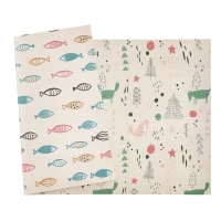 Qaba Foldable Baby Play Mat Educational Reversible XPE Floor Mat Heat-Insulating Crawling Toddler Foam Mat Portable Picnic Carpet Exercise Workout Mat for Indoor & Outdoor 79" x 59"(m-1)