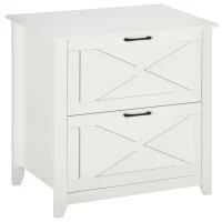 Vinsetto Vertical File Cabinet with Hanging Bars for A4 Size for Home Office, 29.9"x 19.7"x 30.3", White(m-2)