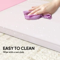 Soozier 8ft Folding Gymnastics Mat, Thick Exercise Mat with Carry Handles for Home Gym Yoga Aerobics Fitness Training(m-6)