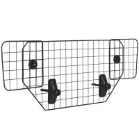 PawHut 35.5" - 47" Vehicle Pet Barrier, Adjustable Dog Fence for Car SUV Truck, Universal Fit Expandable Safe Guard Gate, Black(m-2)