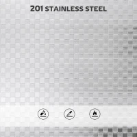 HOMCOM 3 Tier Stainless Steel Rolling Cart with Adjustable Shelf, Utility Cart on Wheels with Handles for Kitchen, Silver(m-7)