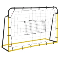 Soozier 6 x 4 ft Rebound Net Soccer Goal with 5 Angle Adjustable for Soccer Baseball Basketball Training(m-2)