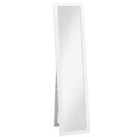 HOMCOM 15" x 62" Full Length Mirror for Bedroom, Free Standing Dressing Mirror, Wall Mirror for Living Room, White(m-11)